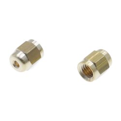 Delimon Überwurfmutter - Für Rohr Ø 2,4 mm - 1/4-28 - Messing