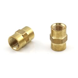 Delimon Gerader Verbinder B6539 - 1/8" NPT IG auf 1/8" NPT IG - Messing