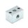 Nippelblock - 1 Anschluss - M10x1 - T-Bohrung - Stahl - 2...