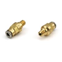 SKF Gerader Steckverbinder mit kegeligem Gewinde - Für Rohr Ø 6 mm - 1/8" NPT (G) - Stahl verzinkt (gelb chromatiert)