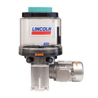 Lincoln Progressivpumpe P205-F700-4XYN-1K6 - 700:1 - 1 x PE - 0,16 cm&sup3;/Hub pro PE (Kolben-&Oslash;: 6 mm) - 350 bar - Beh&auml;lter: 4 Liter (f&uuml;r Fett und &Ouml;l)
