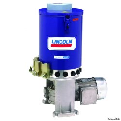 660-40726-9 - Lincoln Progressivpumpe P215-M100-30XYBU-1K7-380-420,440-480 - 1 Pumpenelemente - 30 Liter Stahl Behälter - 380-420 V AC / 440-480 V AC
