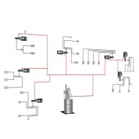 Lincoln Dosierpumpe EDL1-255-11-11 + 924 - 24V DC - 1,00 ccm/Hub - 280 bar - Auslass: GE Ø 10 mm - Einlass: GE Ø 10 mm - elektrischer Anschluss: 2 x M16 Kabelverschraubung und 1 x Blindstopfen