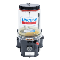 Lincoln Progressivpumpe P203_E-_2XLBO-600-24-1100G200-___A - 2 Liter - Fett - Leermeldung als Schließer - Befüllung von oben - 24 Volt - Ohne Steuerplatine - Standardfett