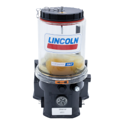 Lincoln Progressivpumpe P203_E-_2XLBO-500-24-1100G200-___A - 2 Liter - Fett - Leermeldung als Schließer - Befüllung von oben - 24 Volt - Ohne Steuerplatine - Standardfett