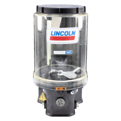 Lincoln Progressivpumpe P203__-_8XLBO-600-AC-D100G200-V10Z - 8 Liter - Fett - Leermeldung als Schließer - Befüllung von oben - 110-260 Volt - Steuerplatine V10 - Ohne Fettfüllung