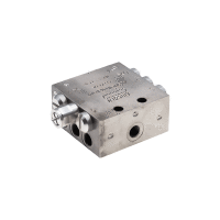 Lincoln Progressivverteiler SSV 6-K - max. 0,2 cm³ pro Hub/Auslass - 20 bis 350 bar - Auslässe: 6 - Einlass: G1/8 - Auslass: M10x1 - Material Edelstahl V2A (1.4305) - mit Anzeigestift