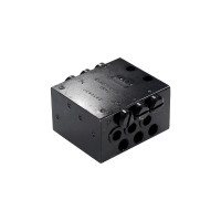 Lincoln Progressivverteiler SSVD 6 - max. 1,8 cm³ pro Hub/Auslass - 20 bis 350 bar - Auslässe: 6 - Einlass: G1/8 - Auslass: M10x1 - Material schwarz-chromatierter Stahl