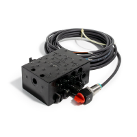 Lincoln Progressivverteiler SSVD 8-KN - max. 1,8 cm³ pro Hub/Auslass - 20 bis 350 bar - Auslässe: 8 - Einlass: G1/8 - Auslass: M10x1 - Material schwarz-chromatierter Stahl - mit Anzeigestift - mit Näherungsschalter - mit Kabel