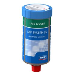 SKF Einpunkt-Schmierstoffgeber LAGD 125/GB2 - gasbetätigt - automatisch - System 24 - mit LGGB 2 Fett - 125 ml
