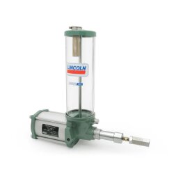 Lincoln Progressivpumpe 82570 - pneumatisch - 20:1 - 39,30 cm³/Hub - 70 bar - Behältergröße: 2 Liter - Auslass: 1/4NPTF(F)