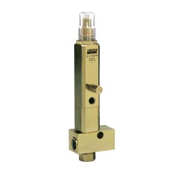Lincoln Schmierstoffverteiler SL-V - 0,25 bis 1,31 cm³ - 128 bis 413 bar - Anzahl der Auslässe: 5 - Auslass: 1/8NPTF(F) - Einlass: 3/8NPTF(F) - Material Stahl