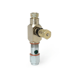 Lincoln Schmierstoffverteiler SL-43 - 1 Auslass - 0,016 bis 0,131 cm³ - bis +176°C - 1/4" NPTF - mit Fluorelastomerdichtungen