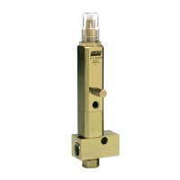 Lincoln Schmierstoffverteiler SL-V - Anzahl der Auslässe: 1 - mit Verteilerleiste - 413 bar - 0,025 bis 1,31 cm³ - Material Stahl
