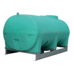 Duraplas Transportfass - Wassertank mit Restentleerung - 3.000 Liter Inhalt - Lichtgrün