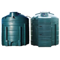 Duraplas Lagertank - 10.000 Liter Inhalt - 120 l/min - Wandpumpe - abschließbares PE-Vorsatzmodul