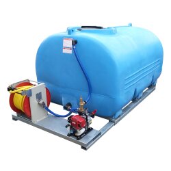 Duraplas Bewässerungssystem - 2.000 Liter Inhalt - 130 l/min - 6 m Schlauch
