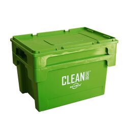 Bio-Circle Clean Box mit Deckel und Tauchkorb - 50 Liter Füllmenge - HDPE