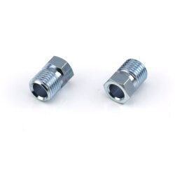 BEKA MAX Überwurfschraube - M8x1 - 12 mm - Ø 4 mm - für Doppelkegelring - Stahl - Chrom VI frei - galvanisiert