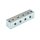 4er Nippelblock - M10 x 1 Gewinde - 106 mm lang - T-Bohrung - 4 Anschlüsse - Stahl