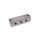 3er Nippelblock - M10 x 1 Gewinde - 84 mm - 3 Anschlüsse - Edelstahl V4A 1.4401