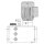 Delimon Zahnradpumpenaggregat ADM03A02A06 - 0,12 l/min - 400/460 Volt - 4 Liter Kunststoff Behälter