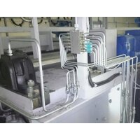 Delimon Progressivverteiler PVB06A01FAA00XV01 - 4 Auslässe - mit Rückschlagventil - ohne Bewegungsanzeige