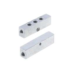 Delimon Verteilerleiste ZEM32M34 - 3 Auslässe - M8x1 - Ø 4 mm Rohrleitungsanschluss